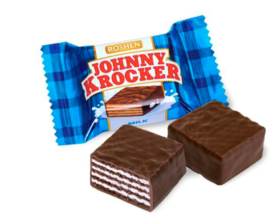 Вафлі Рошен Johnny Krocker milk 1кг